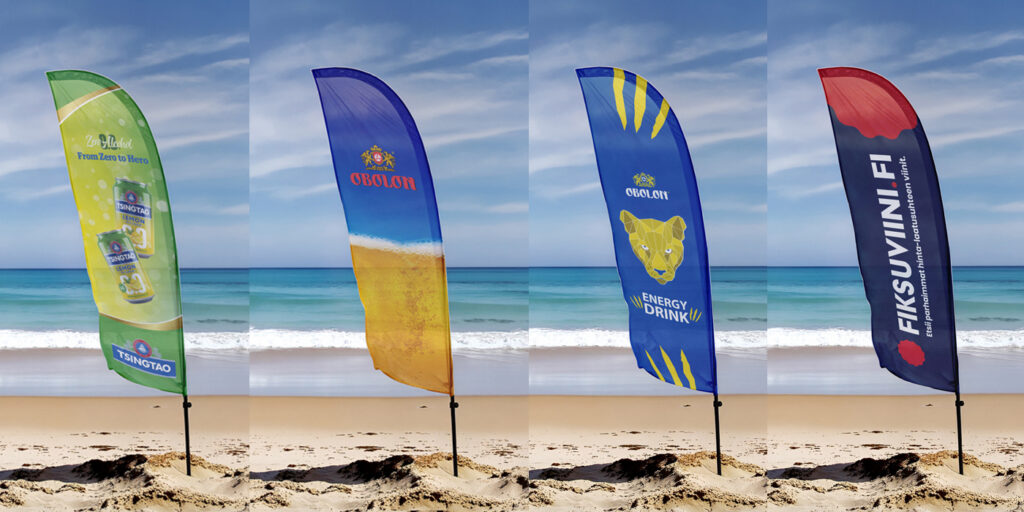 Beach flags